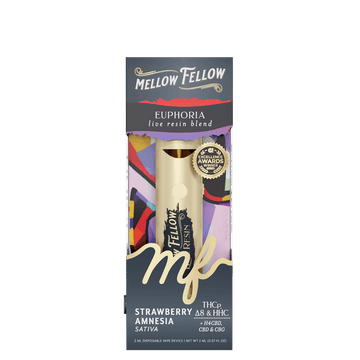 Euphoria Blend 2ml Live Resin Disposable Vape Strawberry Amnesia