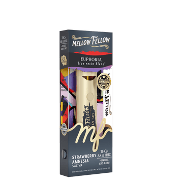 Euphoria Blend 2ml Live Resin Disposable Vape Strawberry Amnesia