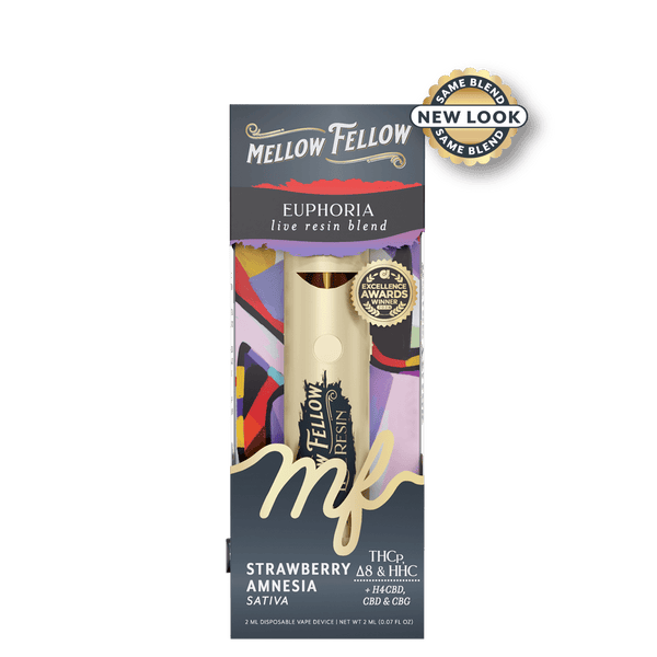 Euphoria Blend 2ml Live Resin Disposable Vape - Strawberry Amnesia (Sativa)