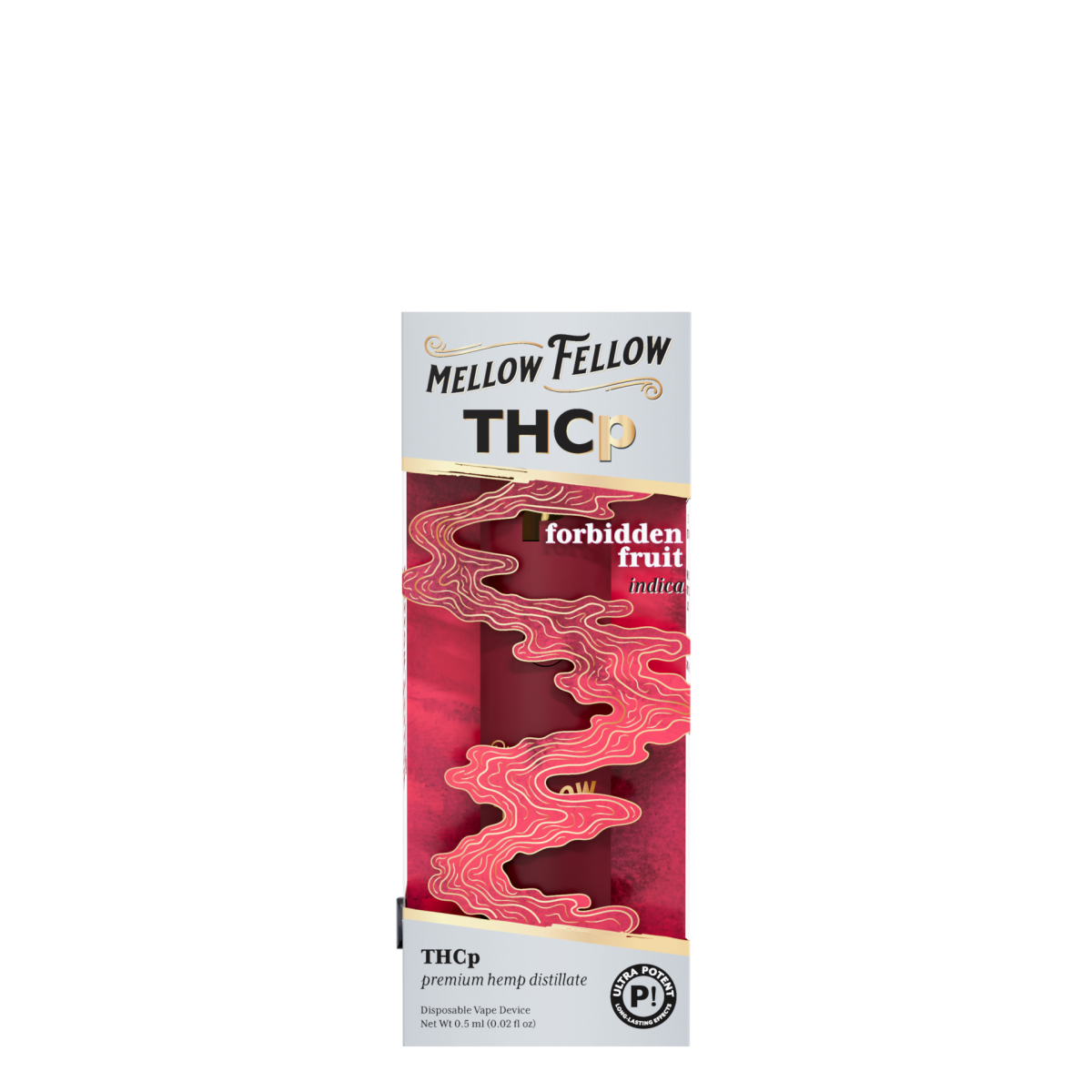 THCp 0.5g Disposable Vape - Forbidden Fruit (Indica) - Mellow Fellow