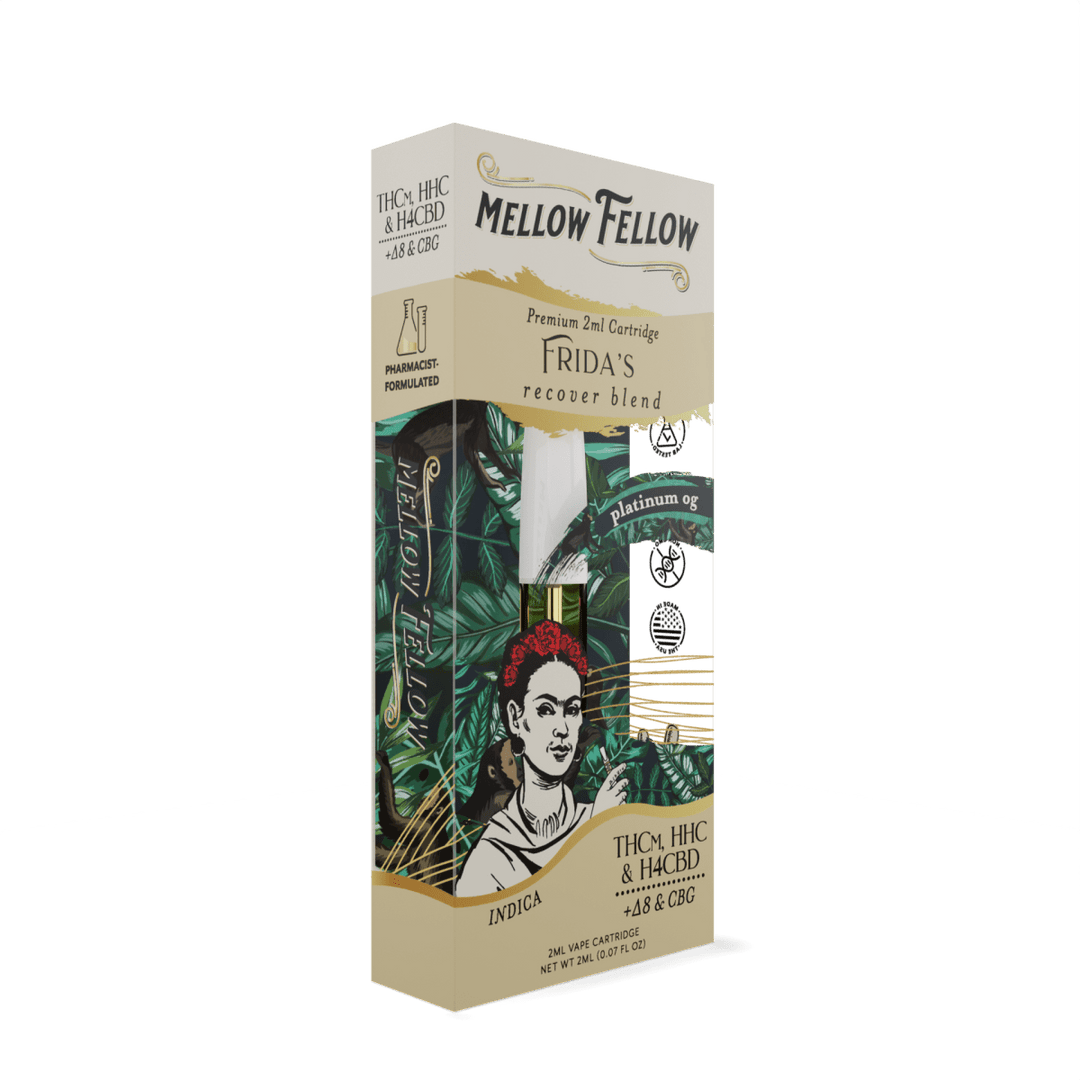 Frida's Recover Blend 2ml Vape Cartridge - Platinum OG (Indica) - Mellow Fellow