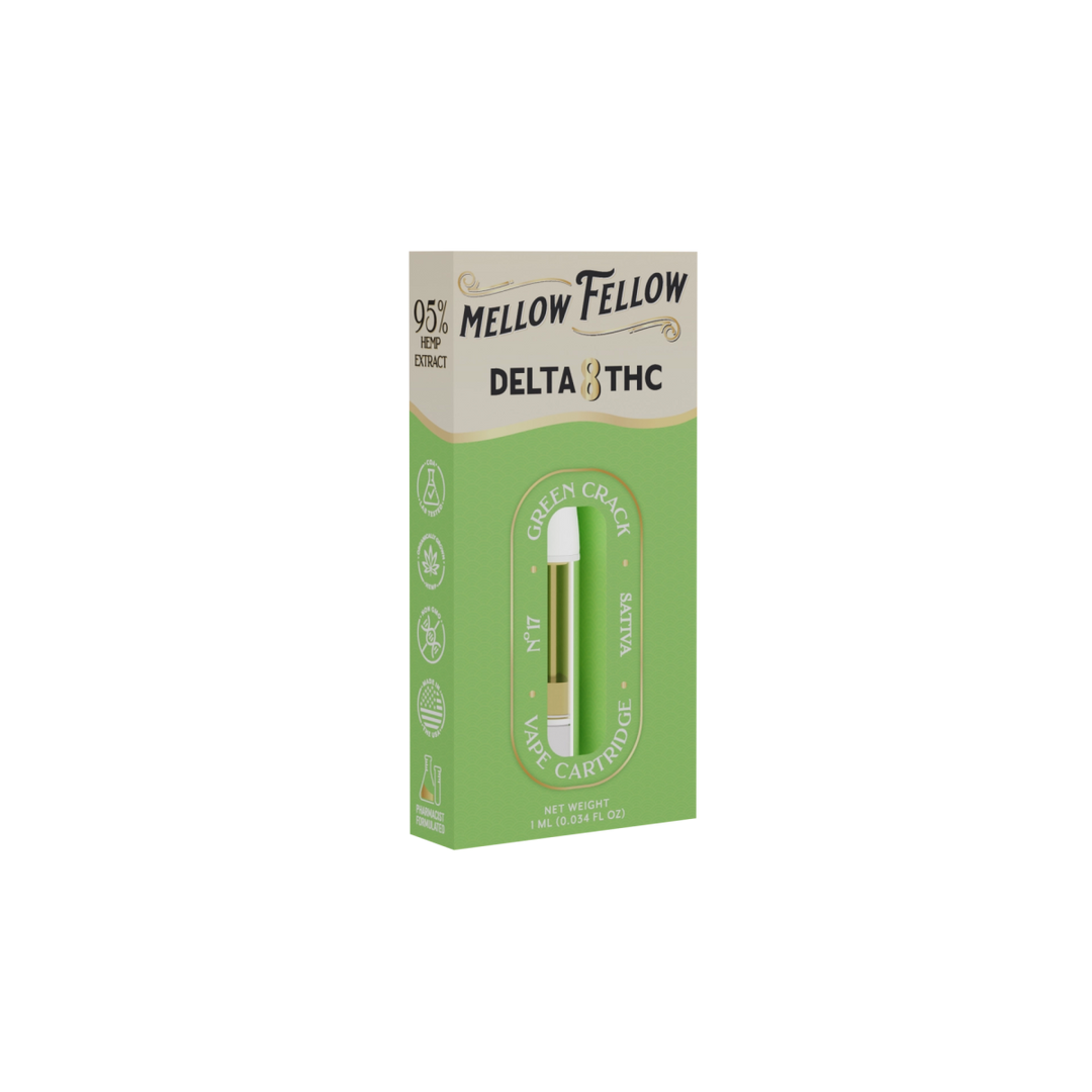 Delta 8 1ml Vape Cartridge - Green Crack (Sativa)