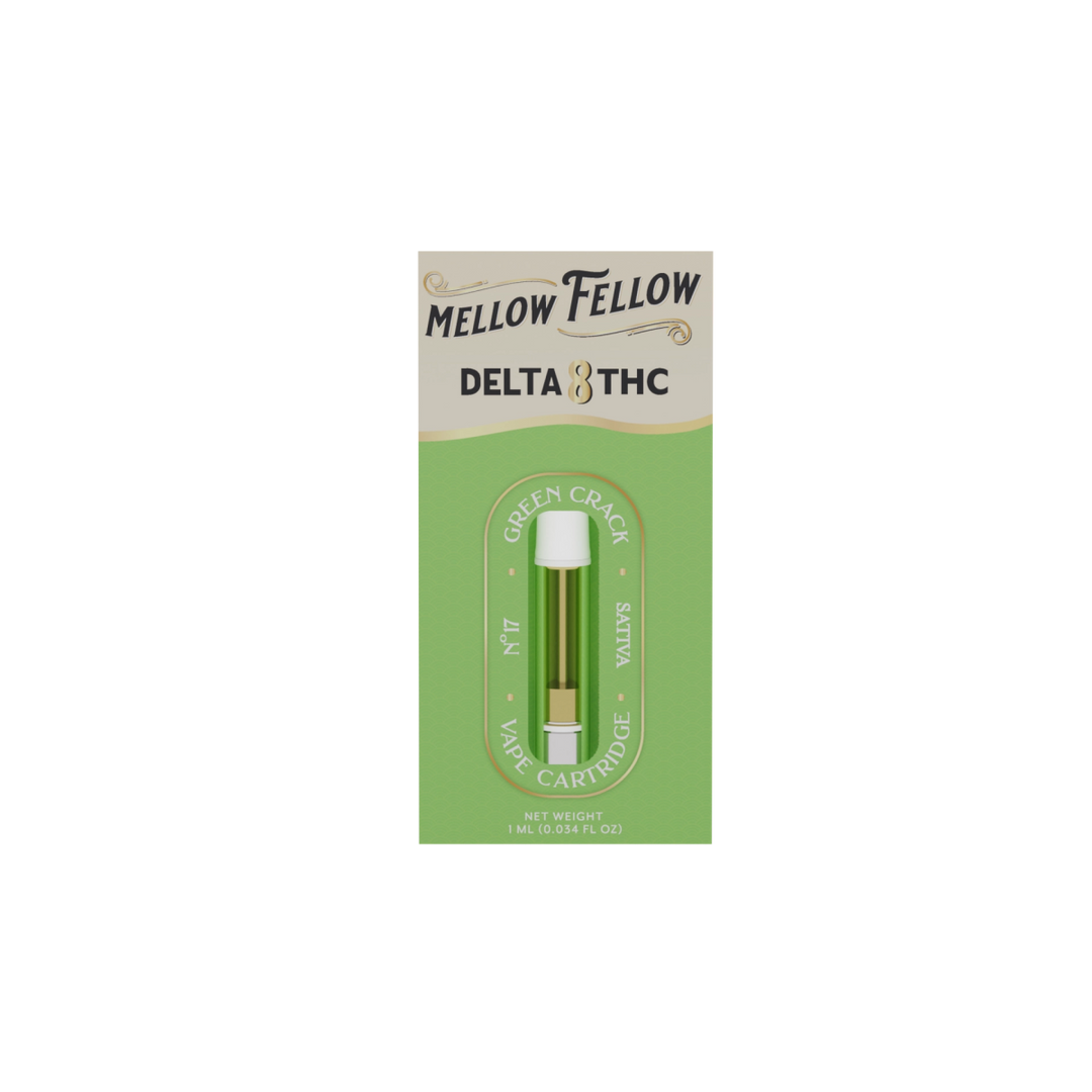 Delta 8 1ml Vape Cartridge - Green Crack (Sativa)