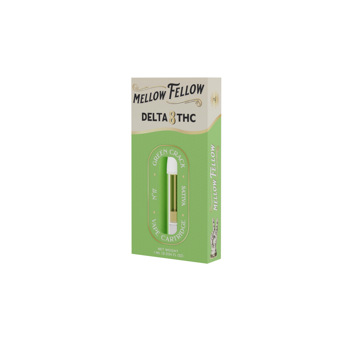 Delta 8 1ml Vape Cartridge - Green Crack (Sativa)