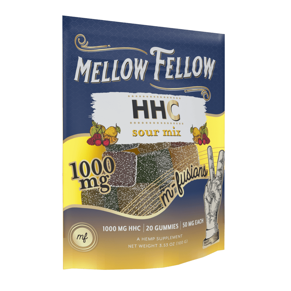 HHC M - Fusions Sour Mix Gummies 20ct 1000mg - Mellow Fellow