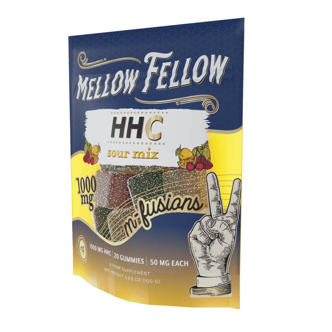 HHC M - Fusions Sour Mix Gummies 20ct 1000mg - Mellow Fellow