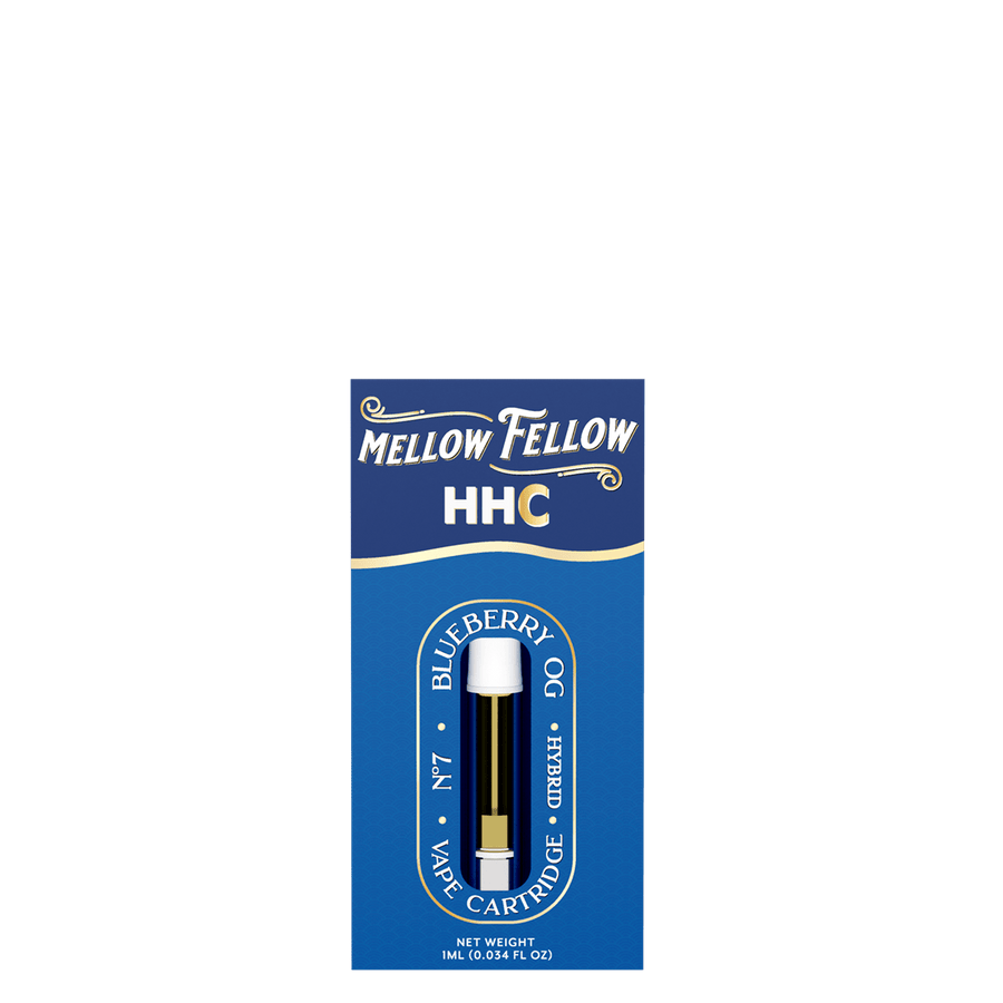 HHC 1ml Vape Cartridge - Blueberry OG (Hybrid) - Mellow Fellow