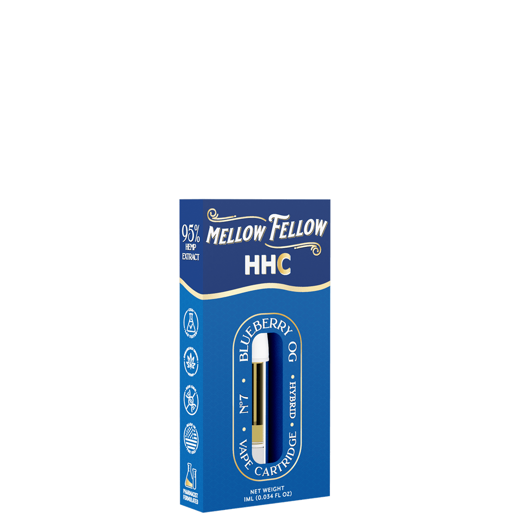 HHC 1ml Vape Cartridge - Blueberry OG (Hybrid) - Mellow Fellow