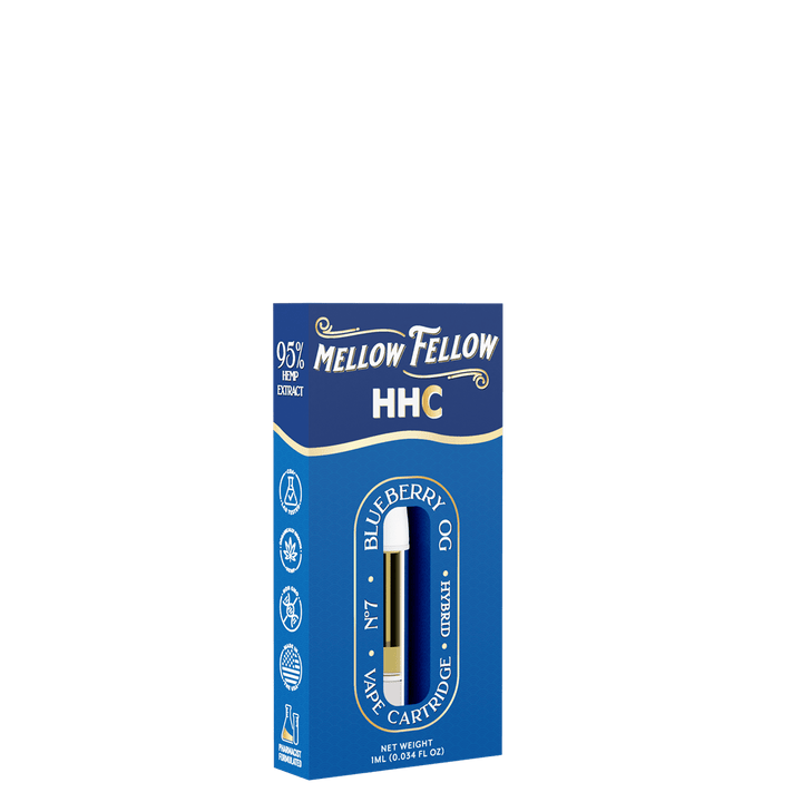 HHC 1ml Vape Cartridge - Blueberry OG (Hybrid) - Mellow Fellow