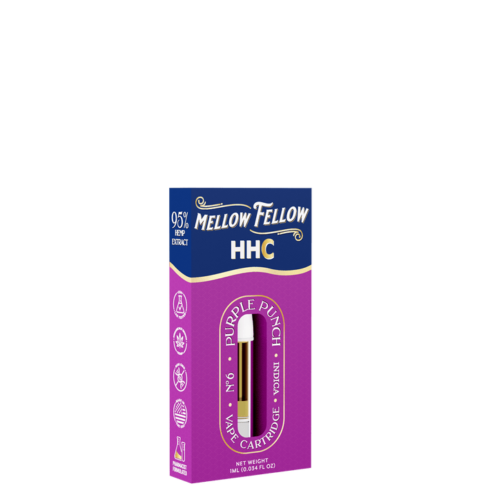 HHC 1ml Vape Cartridge - Purple Punch (Indica) - Mellow Fellow