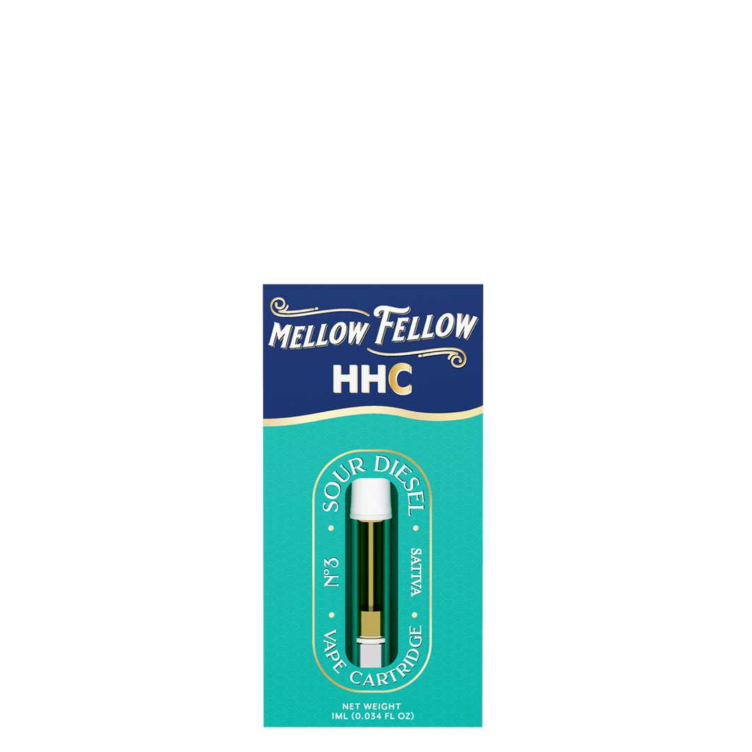 HHC 1ml Vape Cartridge - Sour Diesel (Sativa) - Mellow Fellow