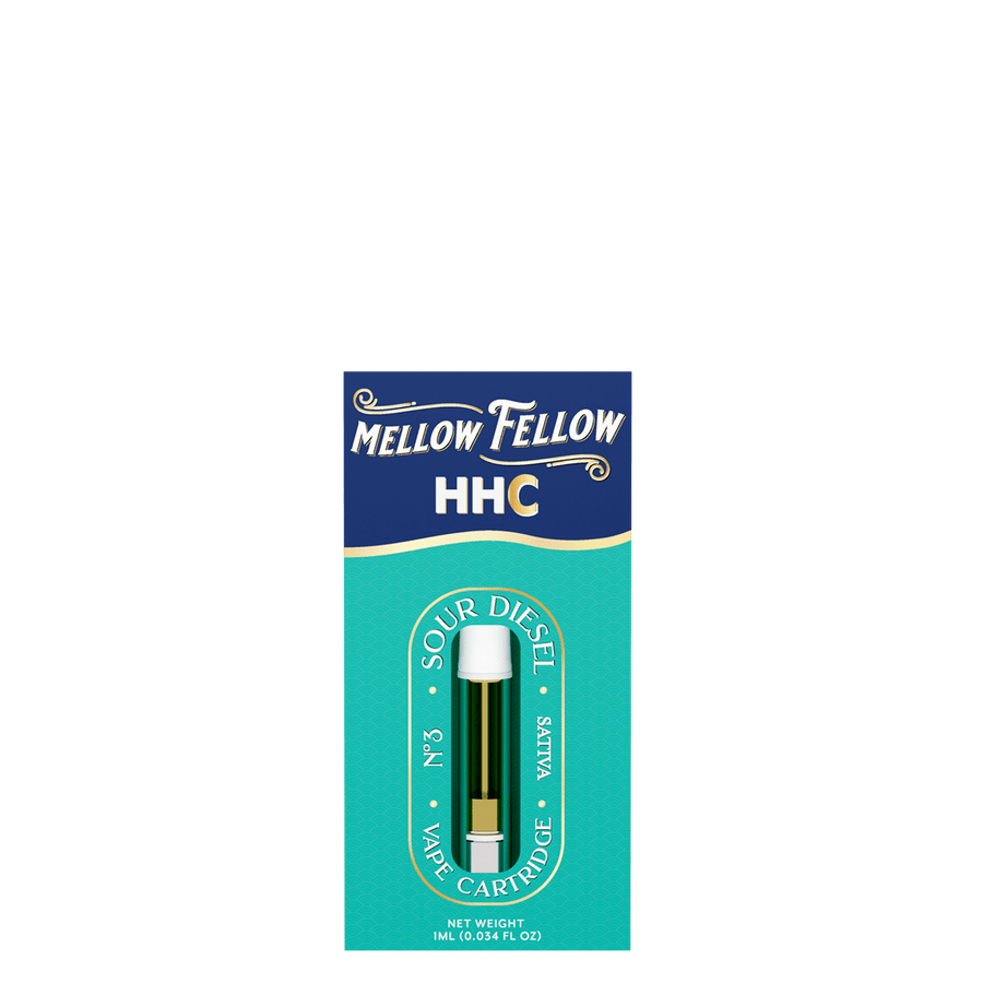 HHC 1ml Vape Cartridge - Sour Diesel (Sativa) - Mellow Fellow