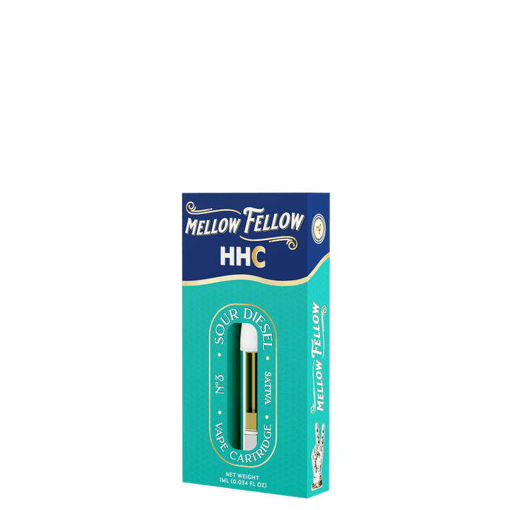 HHC 1ml Vape Cartridge - Sour Diesel (Sativa) - Mellow Fellow