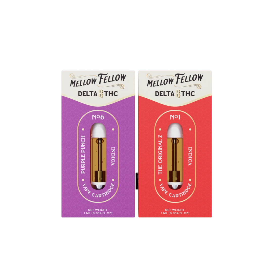 Delta 8 1ml Vape Cartridge Bundle (2 Pack) | Indica