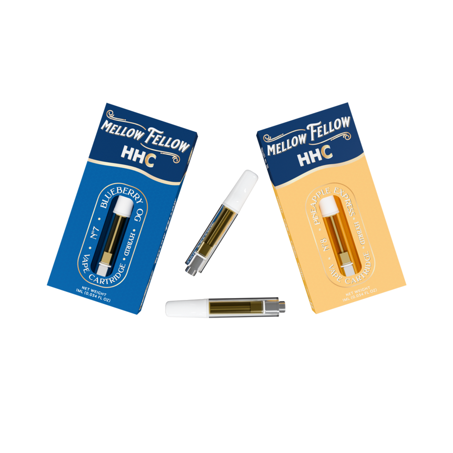 HHC 1ml Vape Cartridge Bundle (2 Pack) | Hybrid - Mellow Fellow