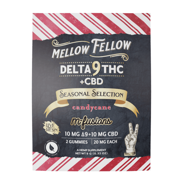 Seasonal Selection Infused Edibles - 2 ct. 40mg Live Resin Delta 9 - Candy Cane