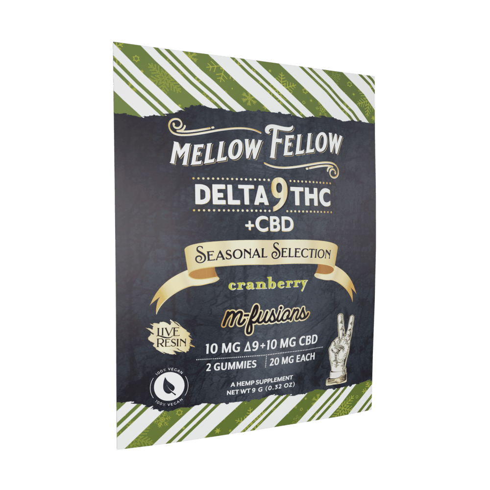 Seasonal Selection Infused Edibles - 2 ct. 40mg Live Resin Delta 9 - Cranberry - Mellow Fellow