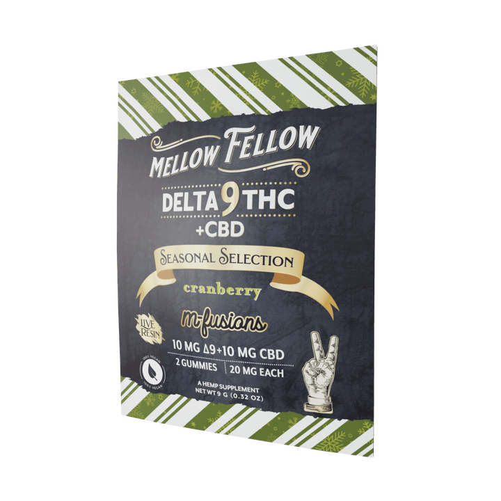 Seasonal Selection Infused Edibles - 2 ct. 40mg Live Resin Delta 9 - Cranberry - Mellow Fellow