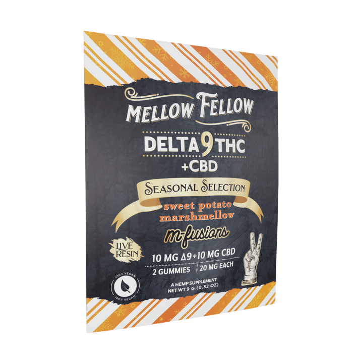 Seasonal Selection Infused Edibles - 2 ct. 40mg Live Resin Delta 9 - Sweet Potato Marshmellow - Mellow Fellow