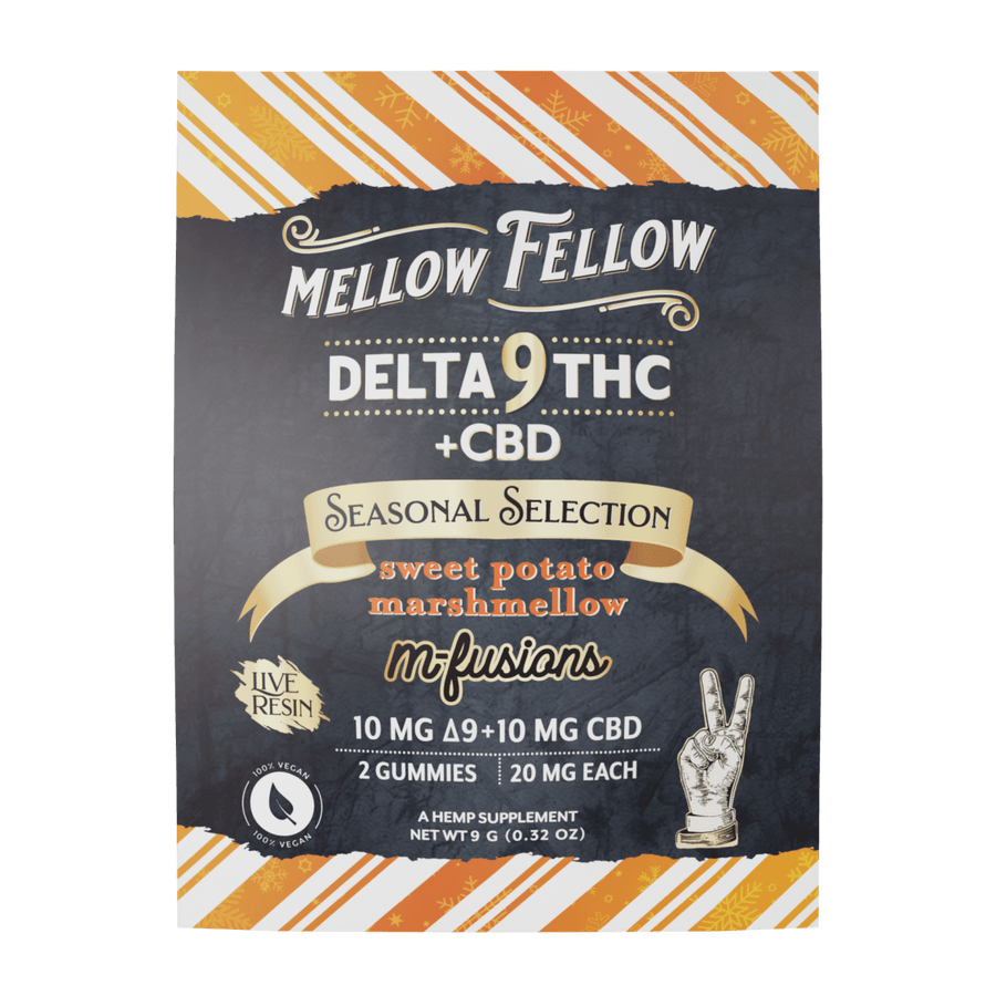 Seasonal Selection Infused Edibles - 2 ct. 40mg Live Resin Delta 9 - Sweet Potato Marshmellow - Mellow Fellow