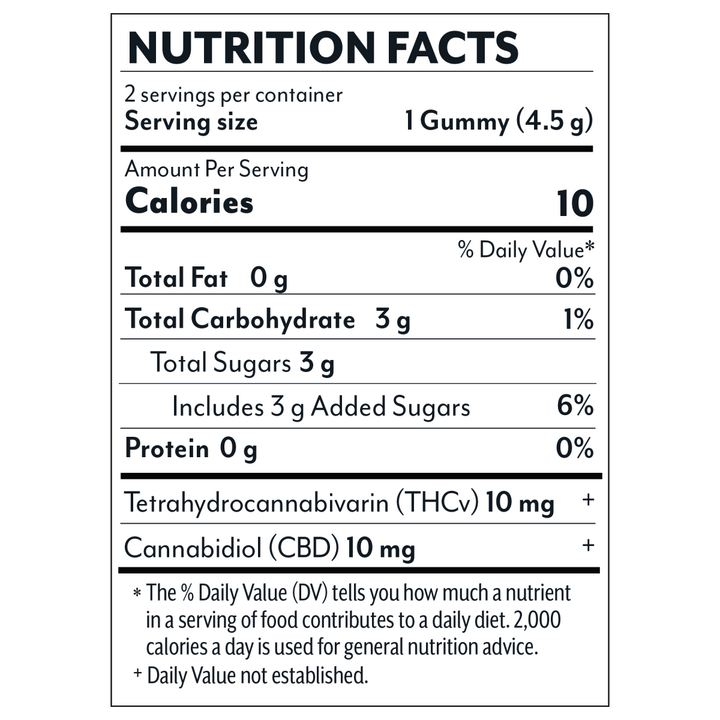 Wellness 2 ct. Gummies - Illuminate: The Focus Blend - Tropic Medley - 40mg - Mellow Fellow