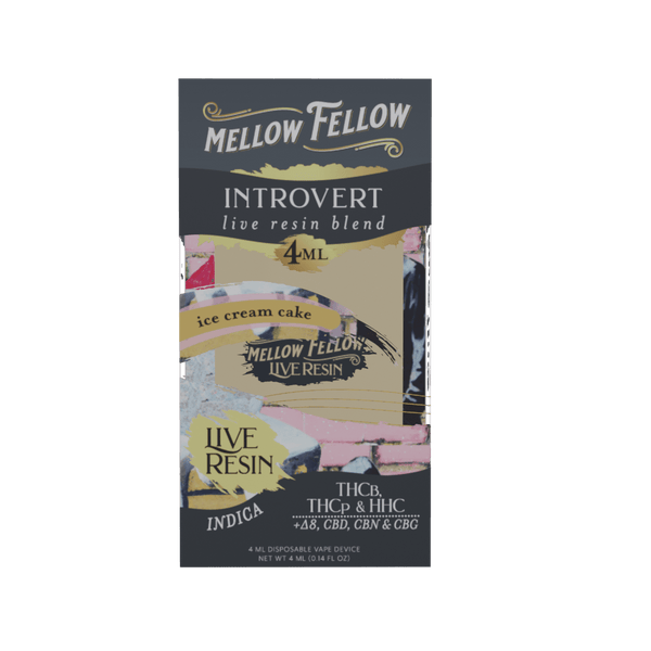 Introvert Blend 4ml Live Resin Disposable Vape - Ice Cream Cake (Indica)
