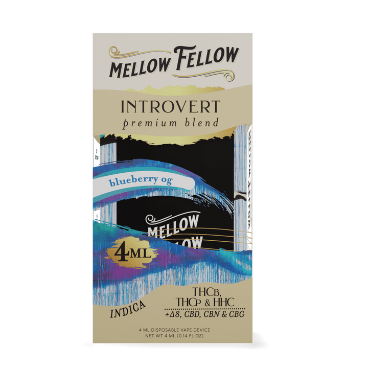 Introvert Blend 4ML Disposable Vape - Blueberry OG (Indica) - Mellow Fellow