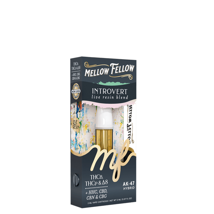 Introvert Blend 2ml Live Resin Vape Cartridge - AK - 47 (Hybrid) - Mellow Fellow