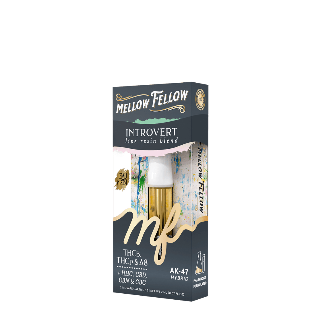 Introvert Blend 2ml Live Resin Vape Cartridge - AK - 47 (Hybrid) - Mellow Fellow