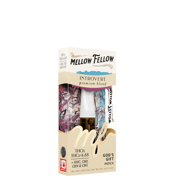 Introvert Blend 2ml Vape Cartridge - God's Gift (Indica) - Mellow Fellow