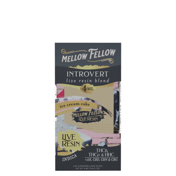 Introvert Blend 4ml Live Resin Disposable Vape - Ice Cream Cake (Indica)