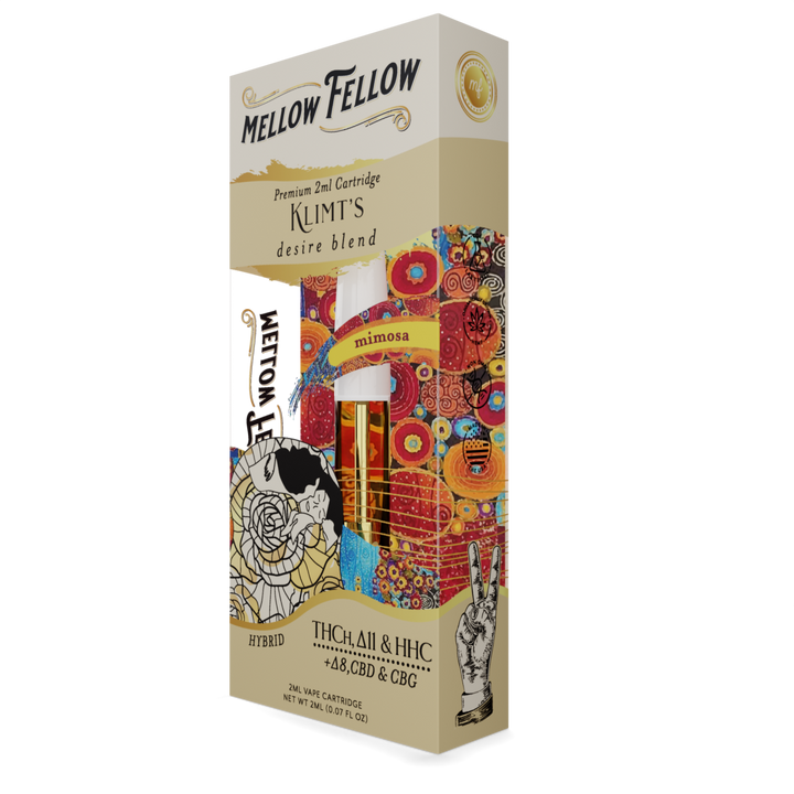 Klimt's Desire Blend 2ml Vape Cartridge - Mimosa (Hybrid) - Mellow Fellow
