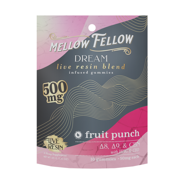 Dream Blend Live Resin M-Fusions Edibles Fruit Punch 500mg