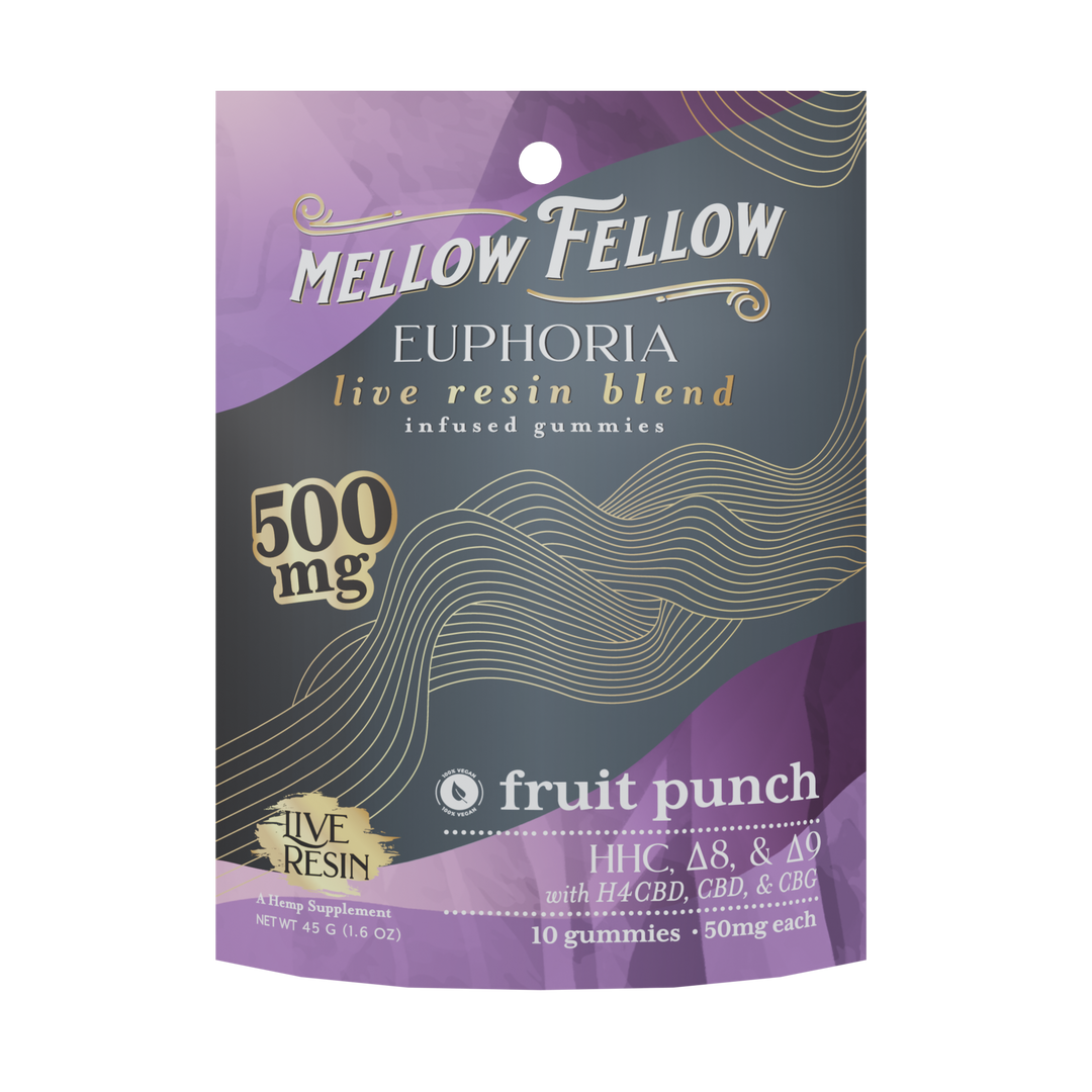Euphoria Blend HHC Delta 8 live resin gummies