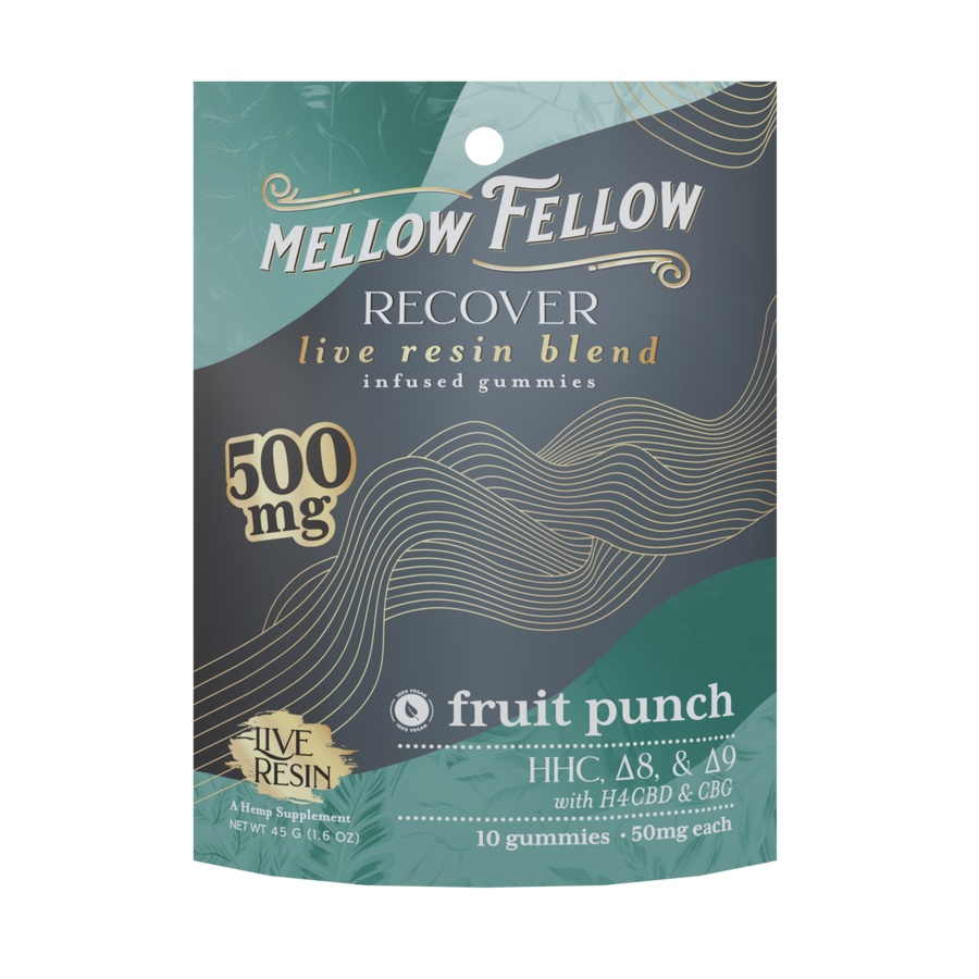 Recover Blend Live Resin M - Fusions Edibles Fruit Punch 500mg - Mellow Fellow