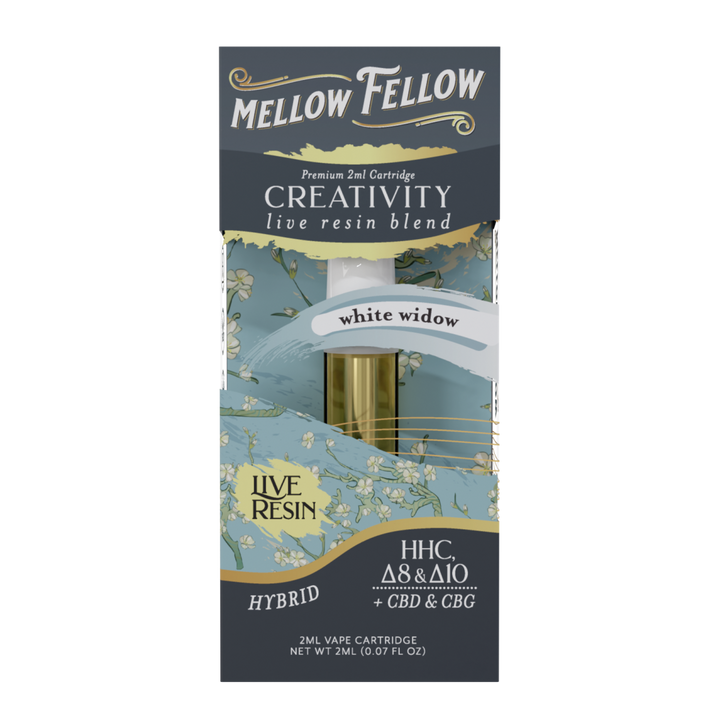 Creativity Blend 2ml Live Resin Vape Cartridge - White Widow (Hybrid)