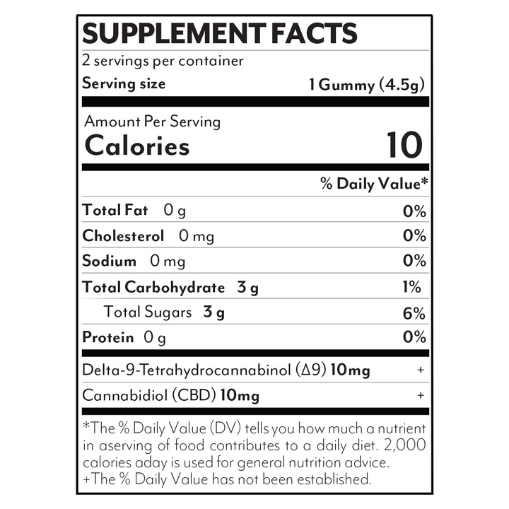 Delta 9 Live Resin Gummies 40mg 2 ct. - Mamey Mango Coconut - Mellow Fellow