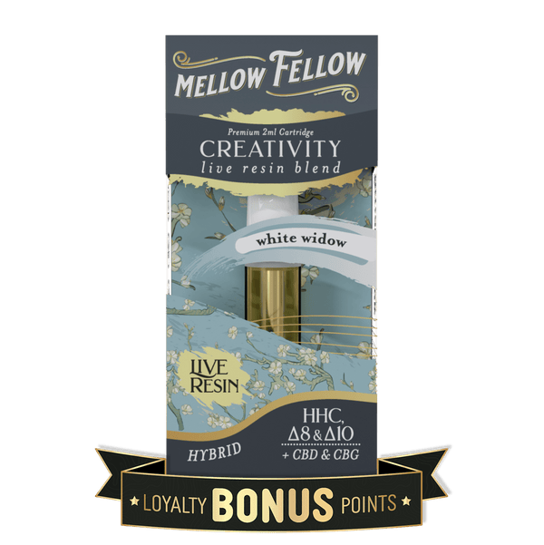 Creativity Blend 2ml Live Resin Vape Cartridge - White Widow (Hybrid)