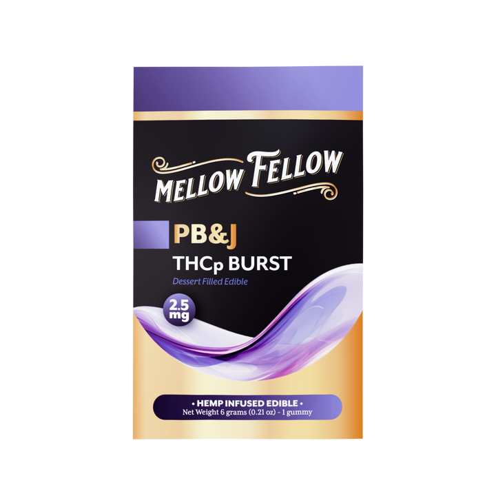 THCp Bursts Edibles - PB&J - 2.5mg - Mellow Fellow