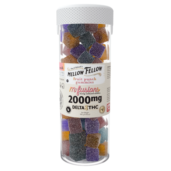 M-Fusions Delta 8 THC Fruit Punch Gummies 40 Ct. - 50mg Delta 8 per gummy