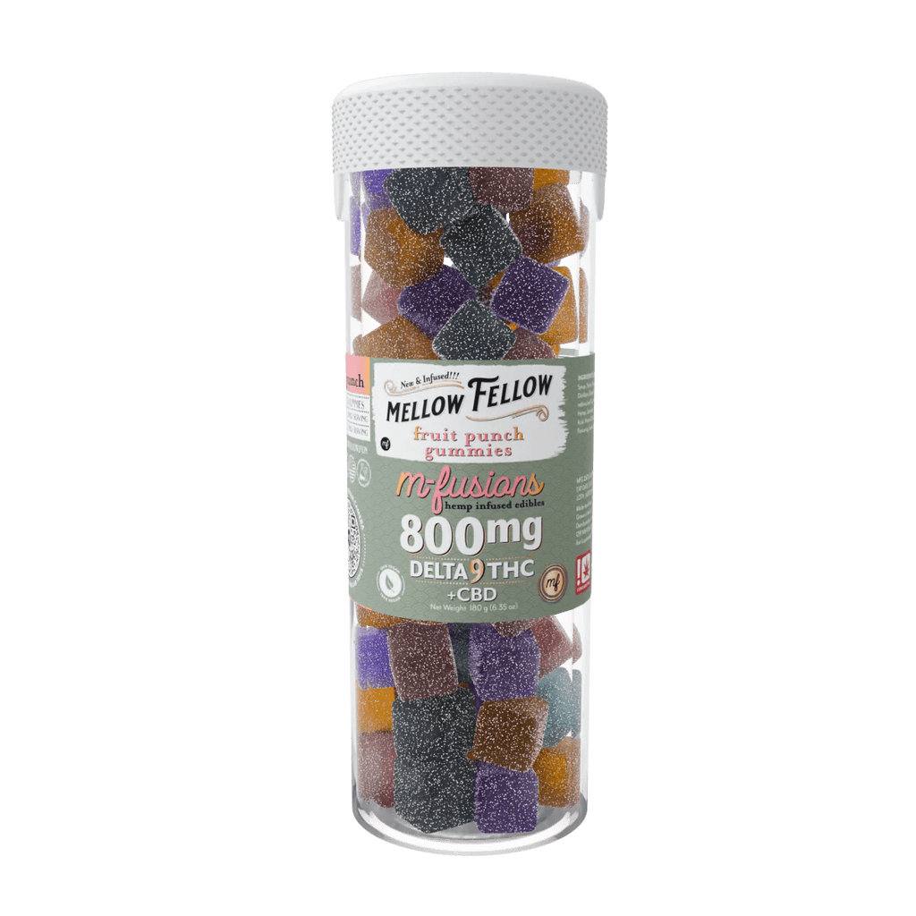 Delta 9 THC M-Fusions Fruit Punch Gummies - 40 Ct. 800mg – Mellow