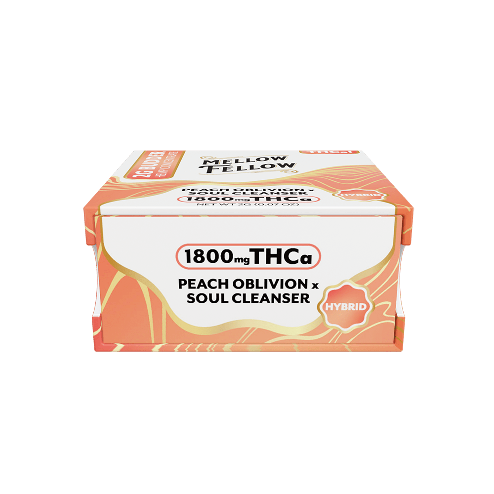THCa 2g Budder Jar - Peach Oblivion x Soul Cleanser (Hybrid) - Mellow Fellow