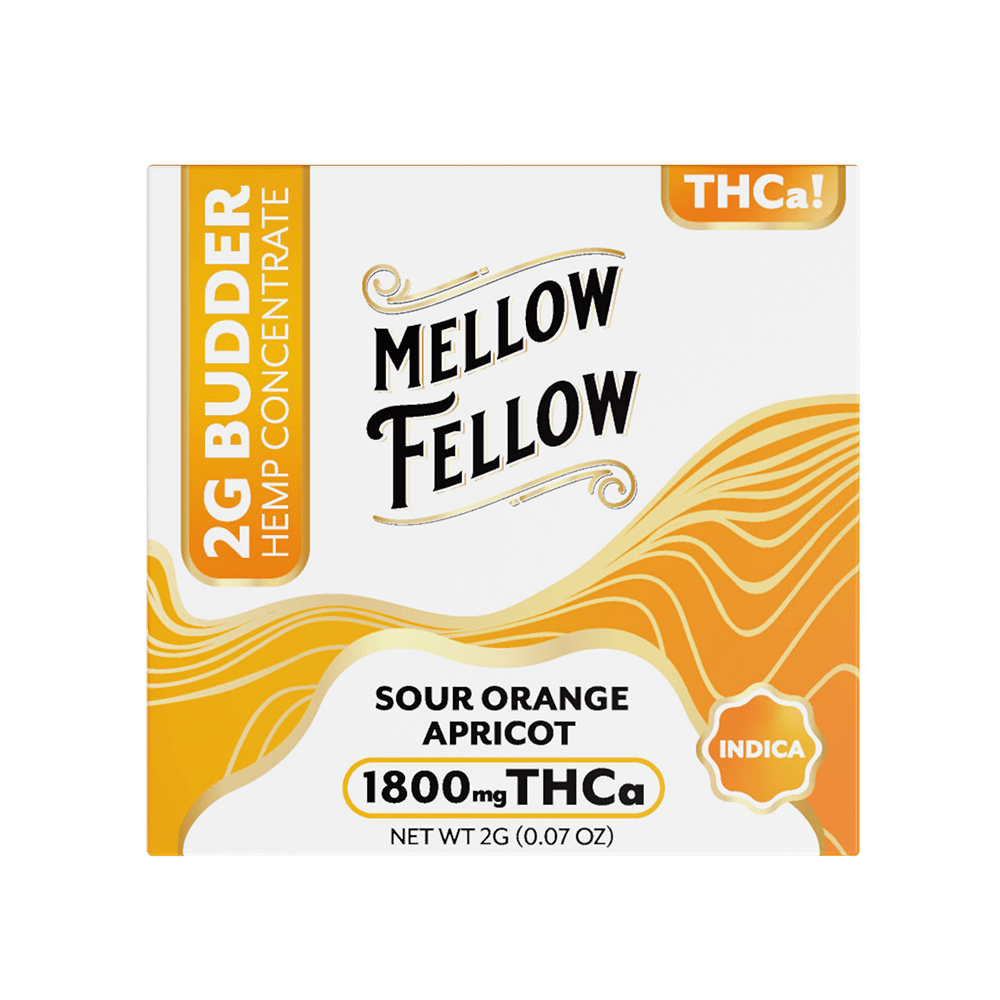 THCa 2g Budder Jar - Sour Orange Apricot (Indica) - Mellow Fellow