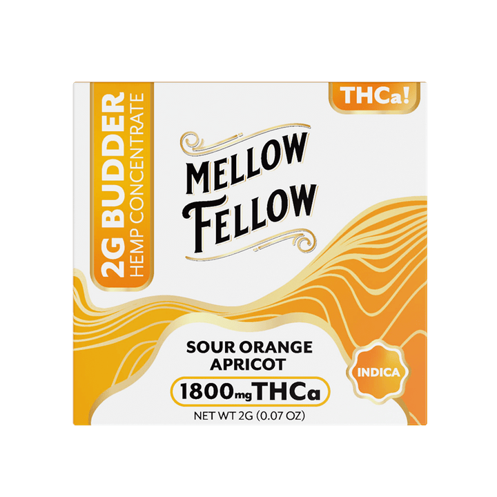 THCa 2g Budder Jar - Sour Orange Apricot (Indica) - Mellow Fellow