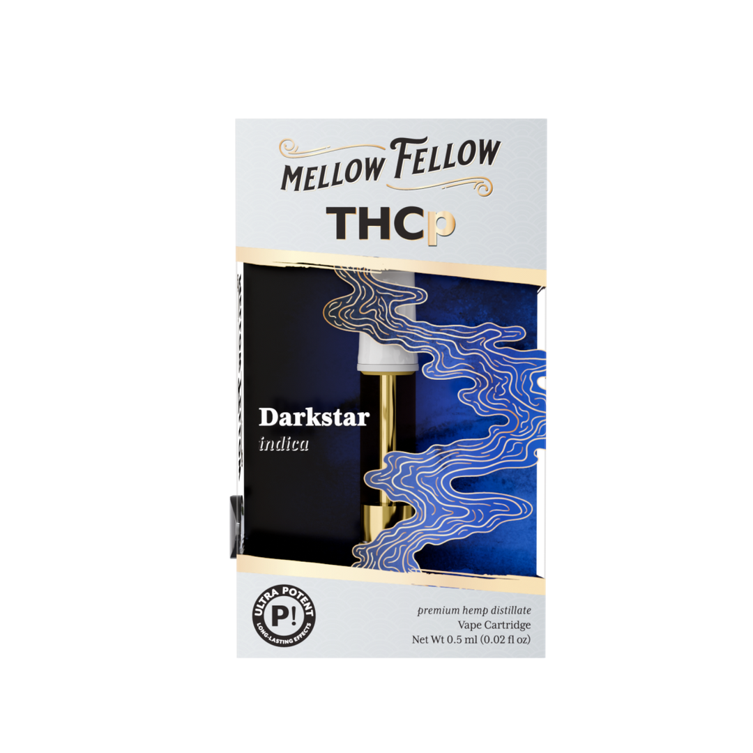 THCp 0.5ml Vape Cartridge - Darkstar (Indica) - Mellow Fellow