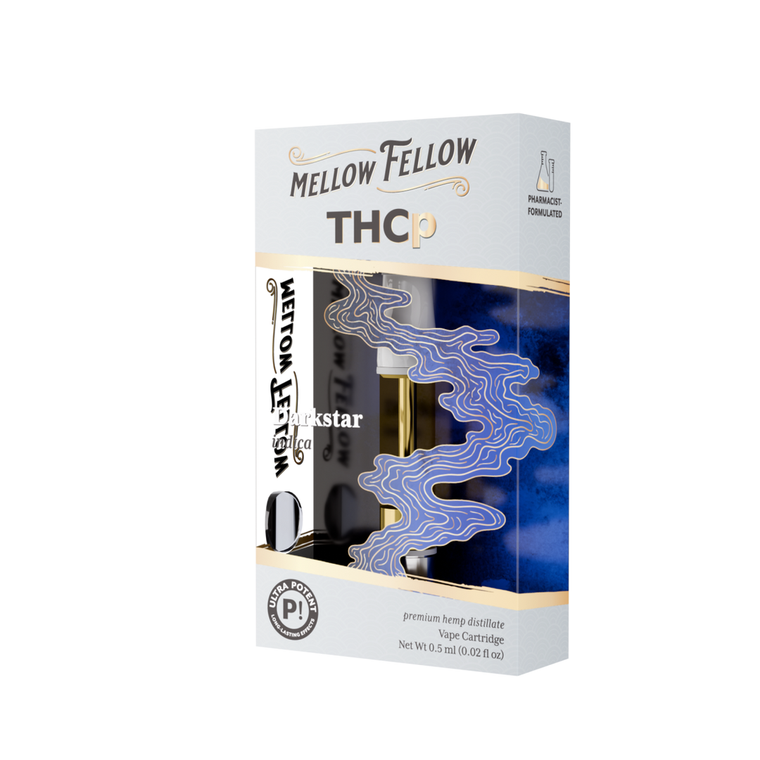 THCp 0.5ml Vape Cartridge - Darkstar (Indica) - Mellow Fellow