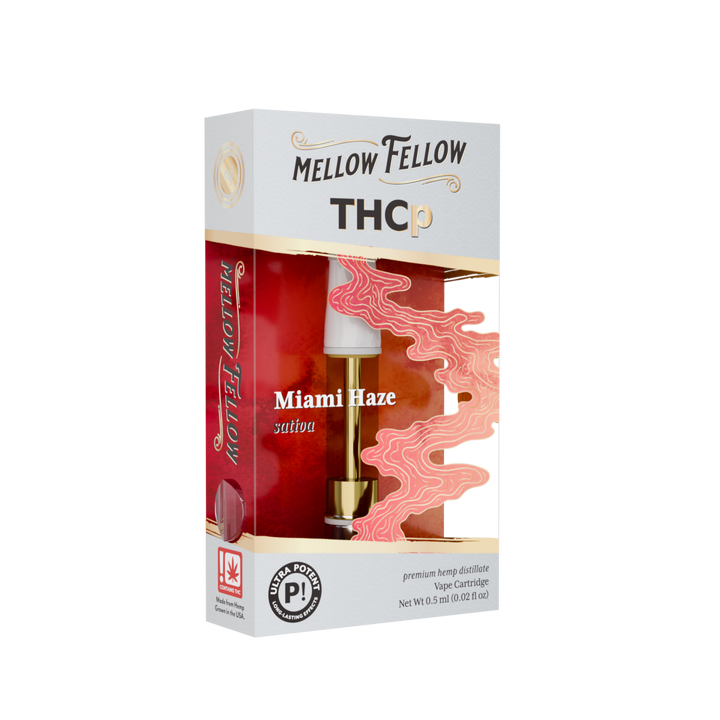 THCp 0.5ml Vape Cartridge - Miami Haze (Sativa) - Mellow Fellow