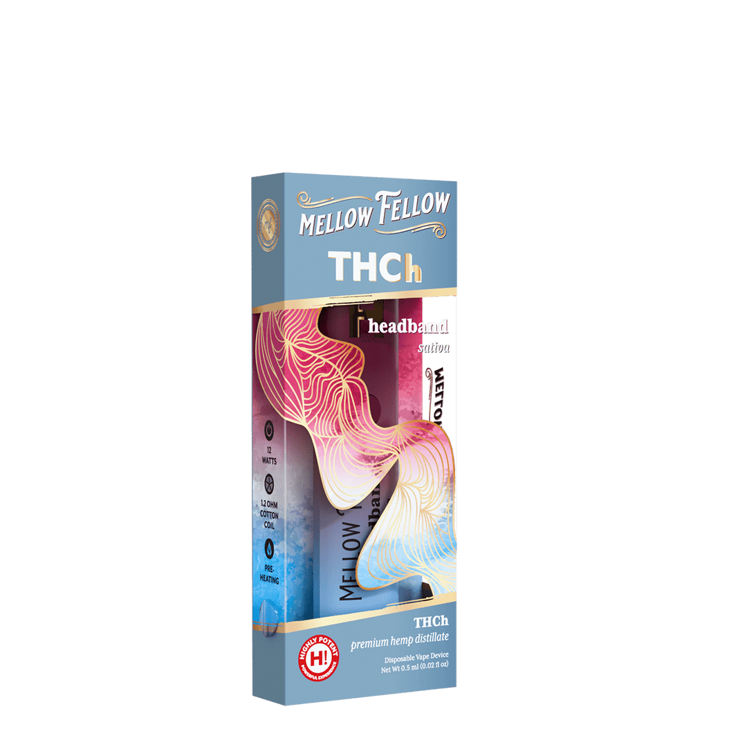 THCh 0.5g Disposable Vape - Headband (Sativa) - Mellow Fellow