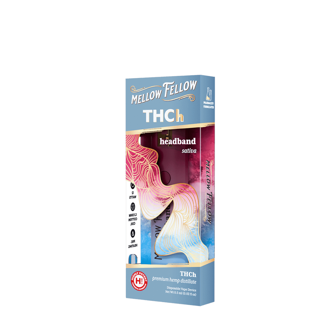 THCh 0.5g Disposable Vape - Headband (Sativa) - Mellow Fellow