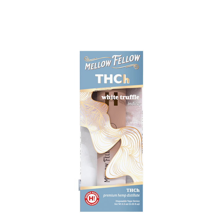 THCh 0.5g Disposable Vape - White Truffle (Indica) - Mellow Fellow